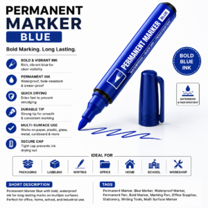 Permanent Marker Blue