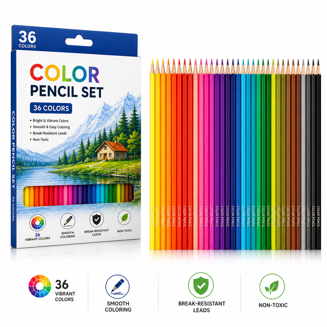 Color Pencil Set 36 Colors