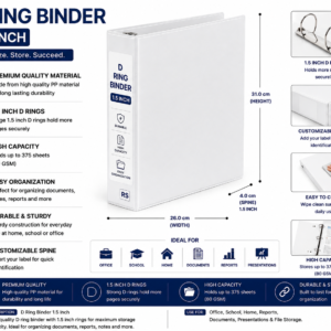 D Ring Binder 1.5 inch