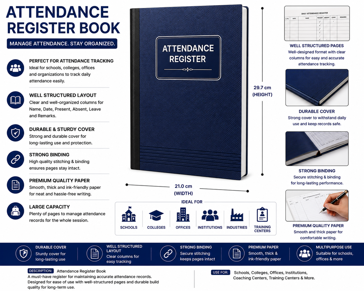 Attendance Register Book