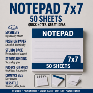 Notepad 7x7 50 sheets