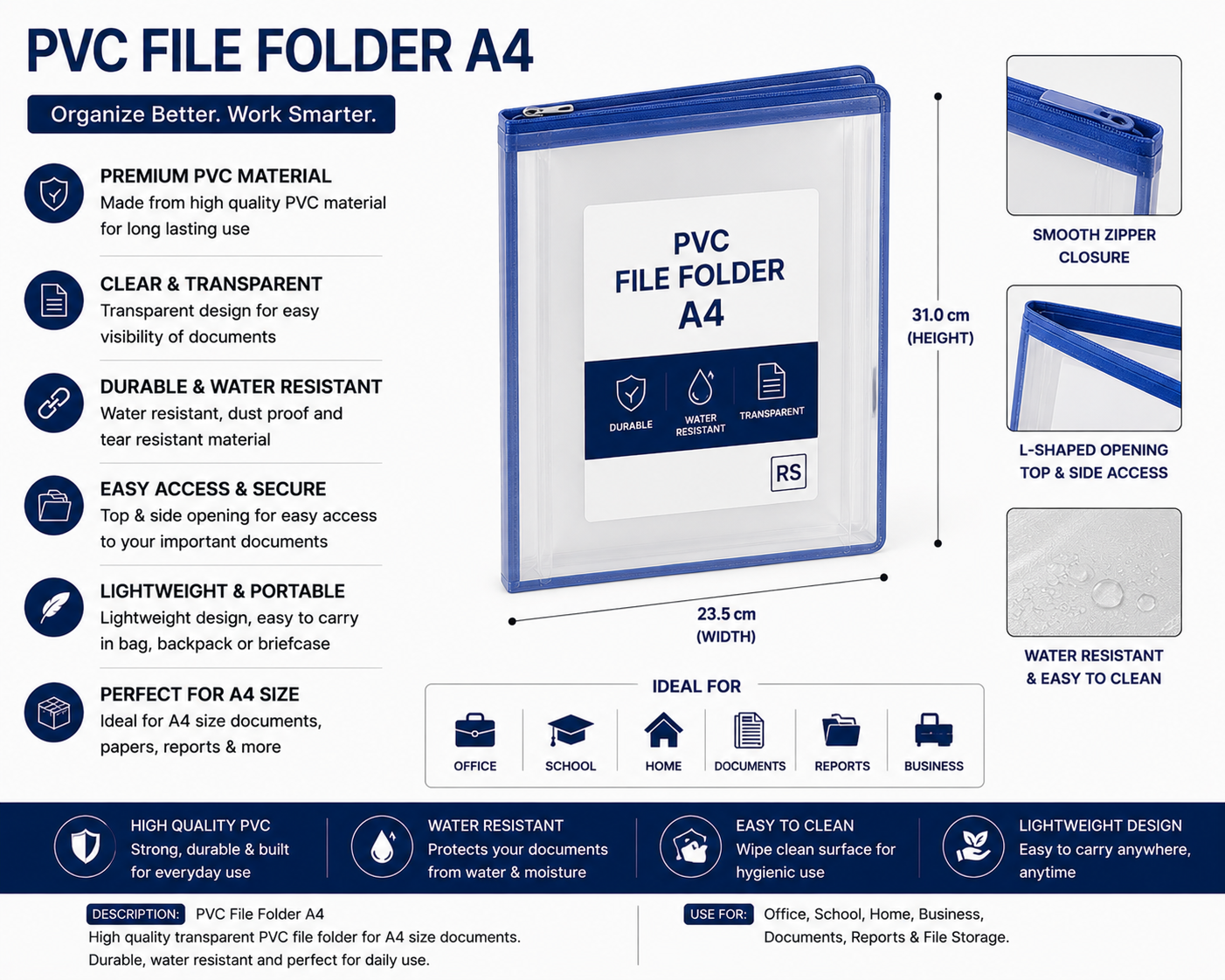 PVC File Folder A4