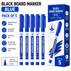 Black Board Marker Blue (Pack of 5)