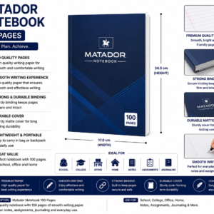 Matador Notebook 100 Pages