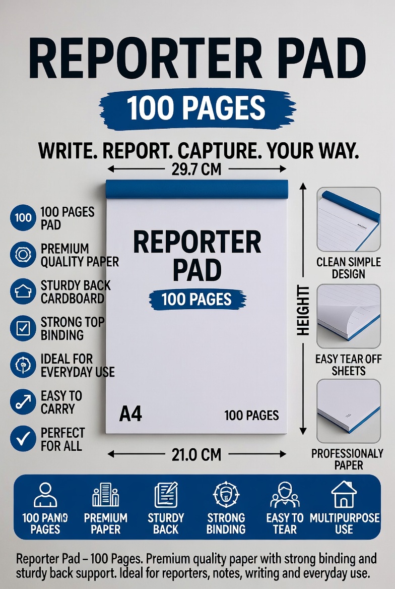 Reporter Pad 100 Pages