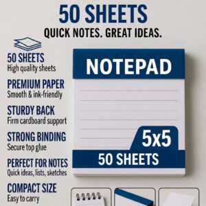 Notepad 5x5 50 sheets