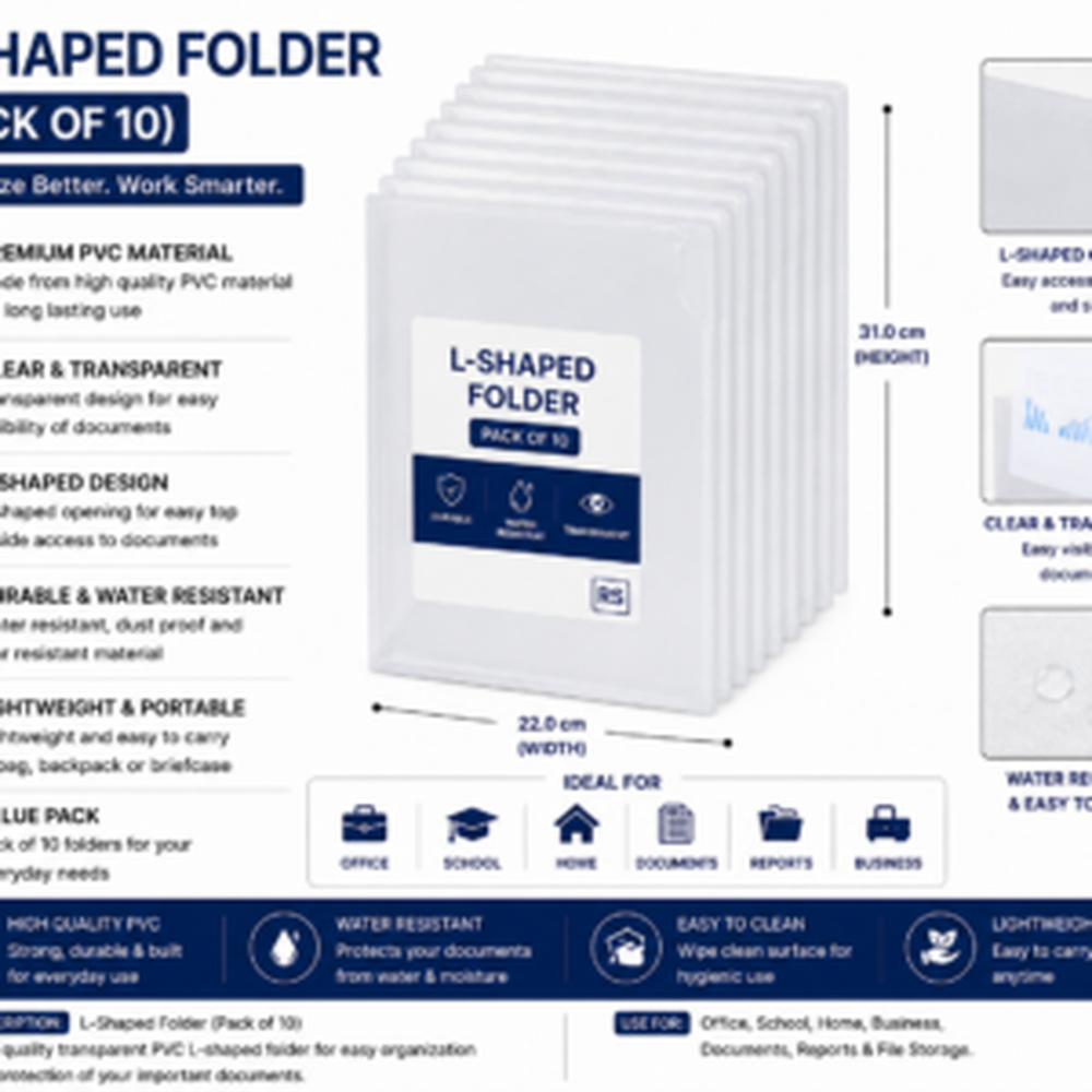 L-Shaped Folder (Pack of 10)
