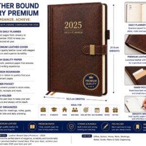 Leather Bound Diary Premium