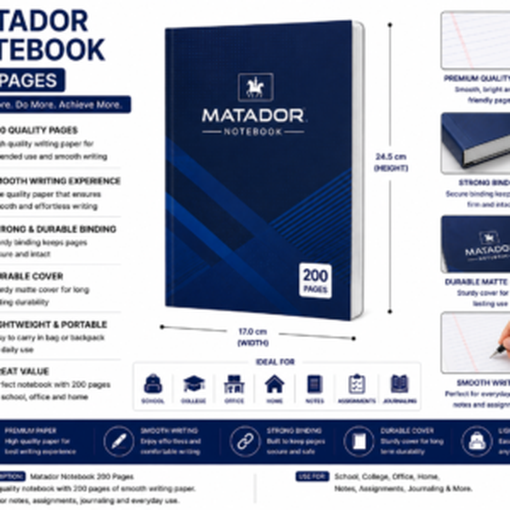 Matador Notebook 200 Pages