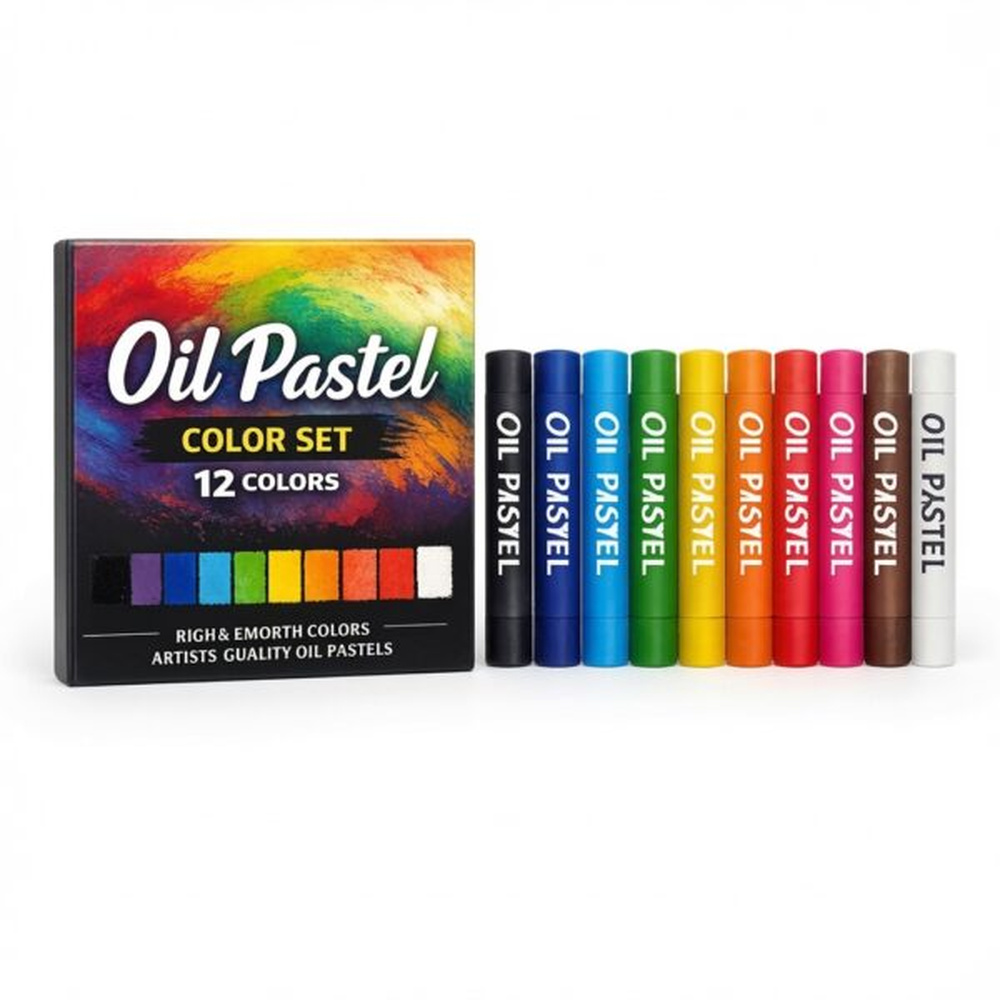 Oil Pastel Color Set 12 Colors