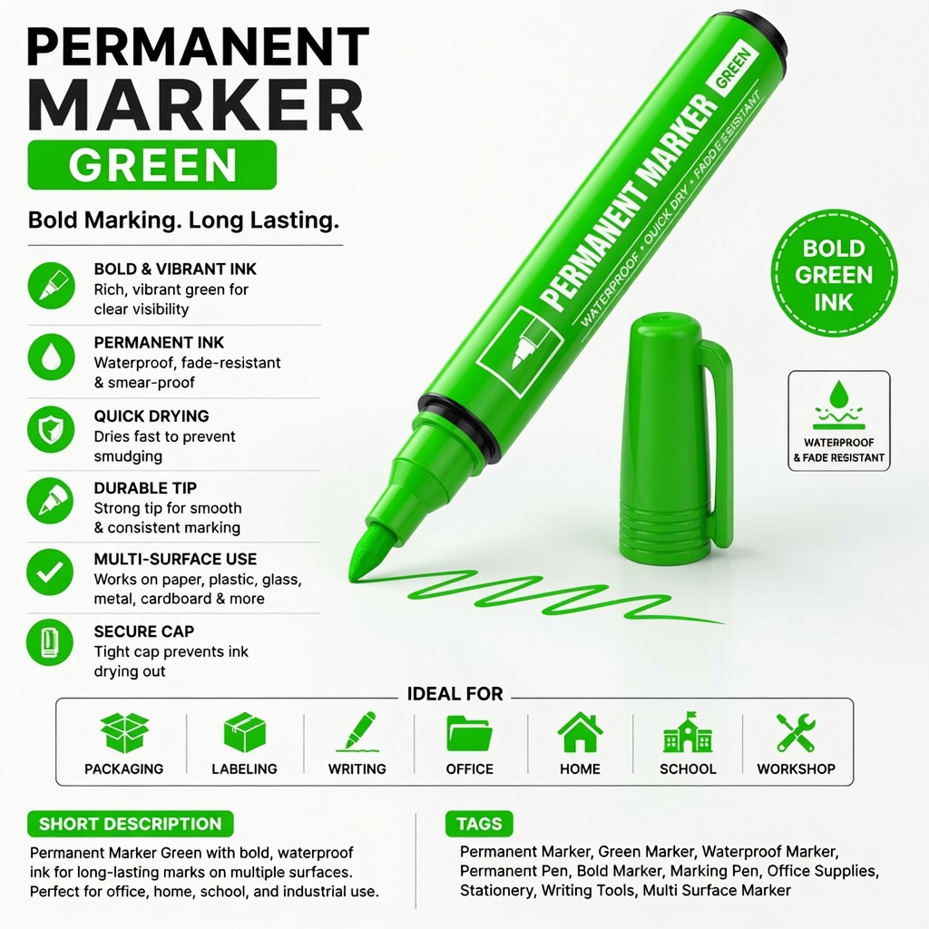 Permanent Marker Green
