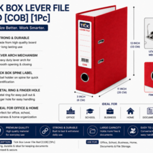 Tick Box Lever File Red [COB][1Pc]