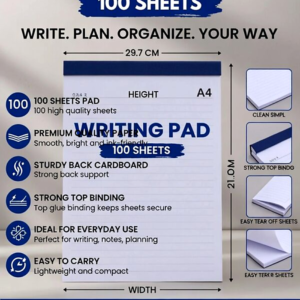 Writing Pad A4 (100 sheets)