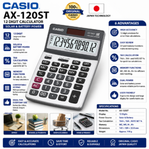 Calculator AX-120ST Casio Original Japan