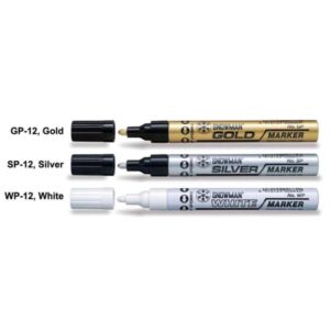 Paint Marker Gold & Silver & White Spia Brand