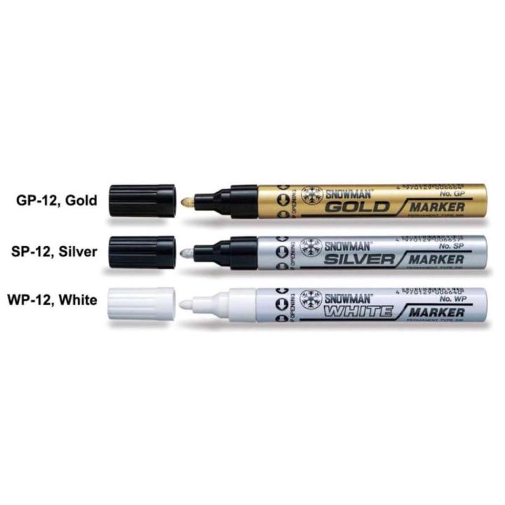 Paint Marker Gold & Silver & White Spia Brand