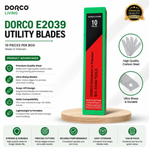 Paper Cutter Blade 10 Each Large Size Packet Dorco Brand