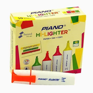 Highlighter Any Color Piano Brand Yellow Green Pink Orange Colour Available