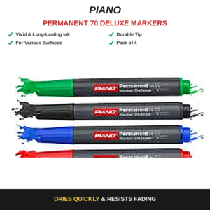 Permanent Marker Piano Brand Blue Black Red Green Color