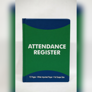 Attendance Register 72 Pags White Imported Paper Full Skip