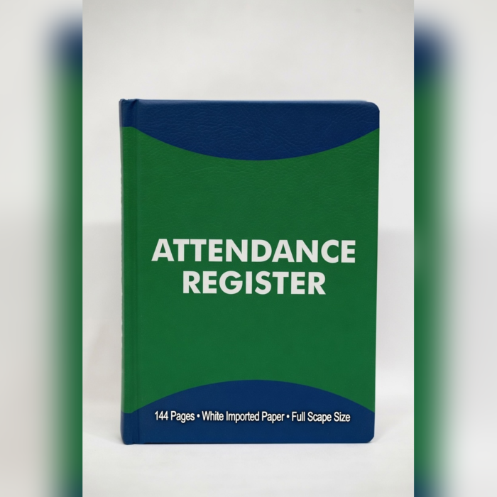 Attendance Register 144 Pags White Imported Paper Full Skip