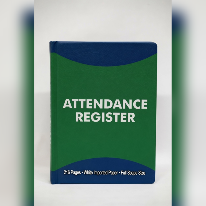 Attendance Register 216 Pags White Imported Paper Full Skip