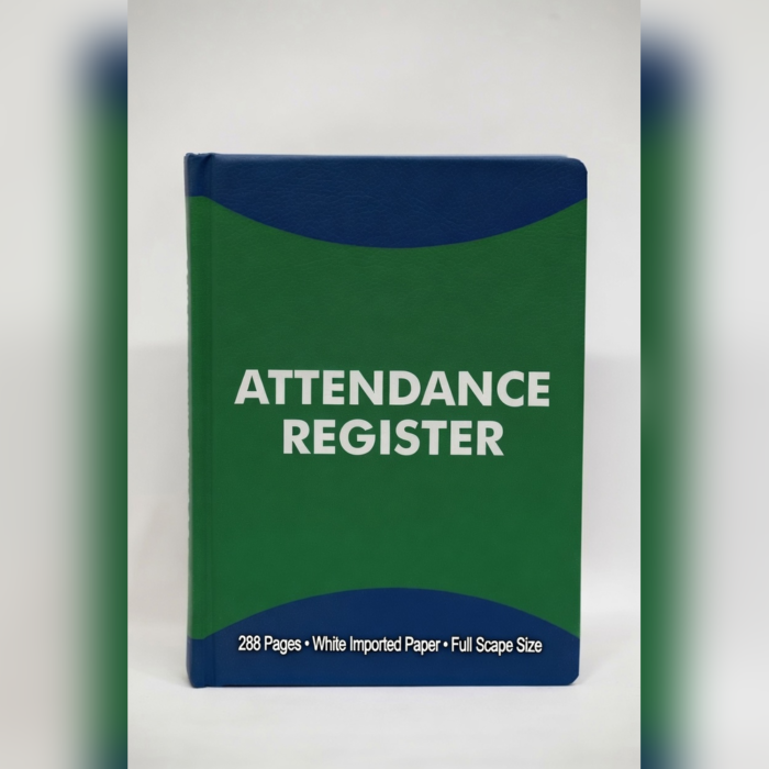 Attendance Register 288 Pags White Imported Paper Full Skip