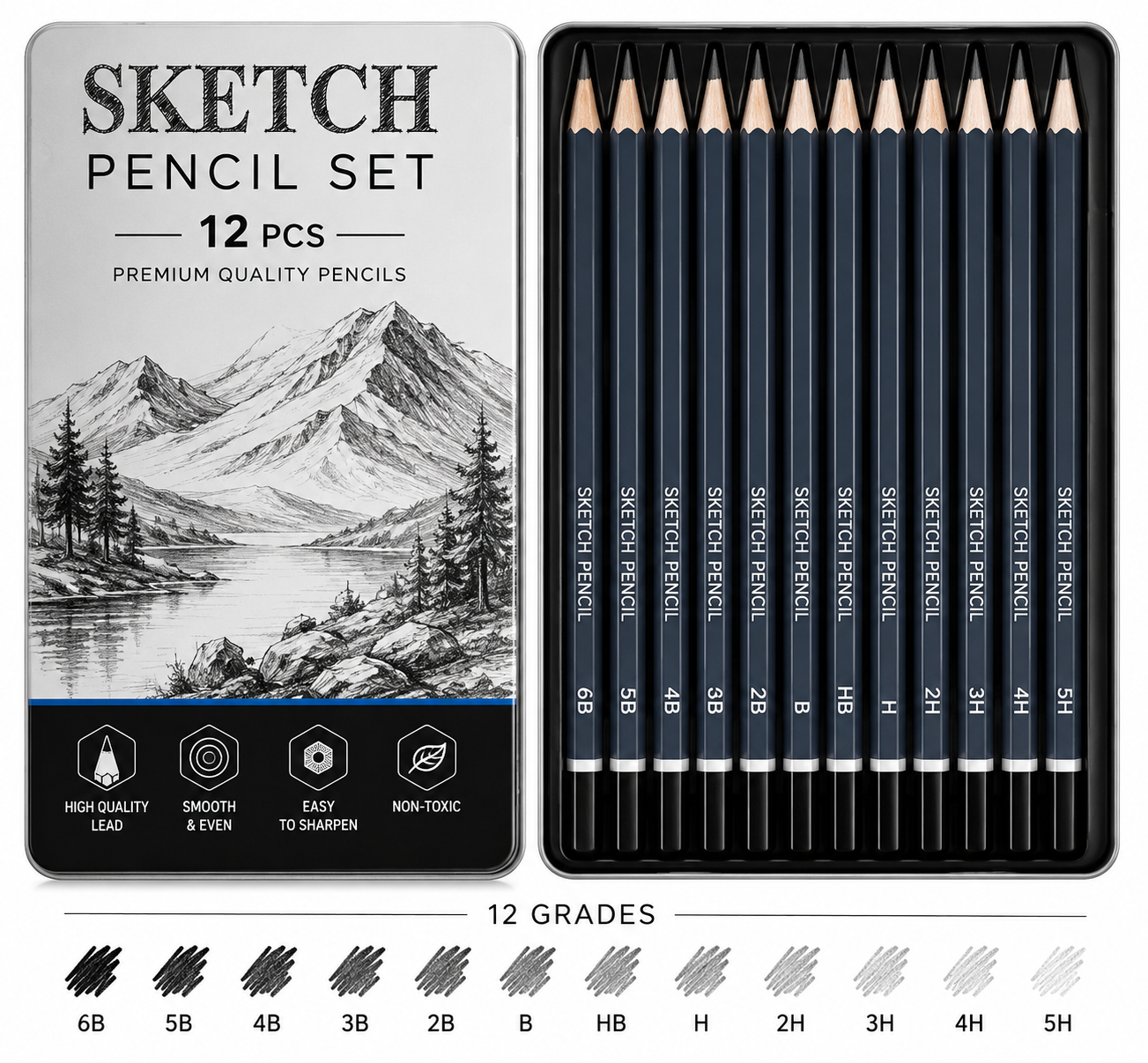 Sketch Pencil Set 12 pcs