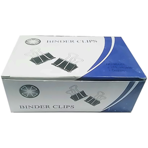 Binder Doc Clip Black (19mm) 12Pcs  Diamond Brand