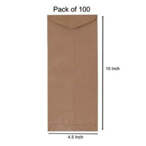 Brown Envelope 5" X 10" A-5 Size 100 Grams