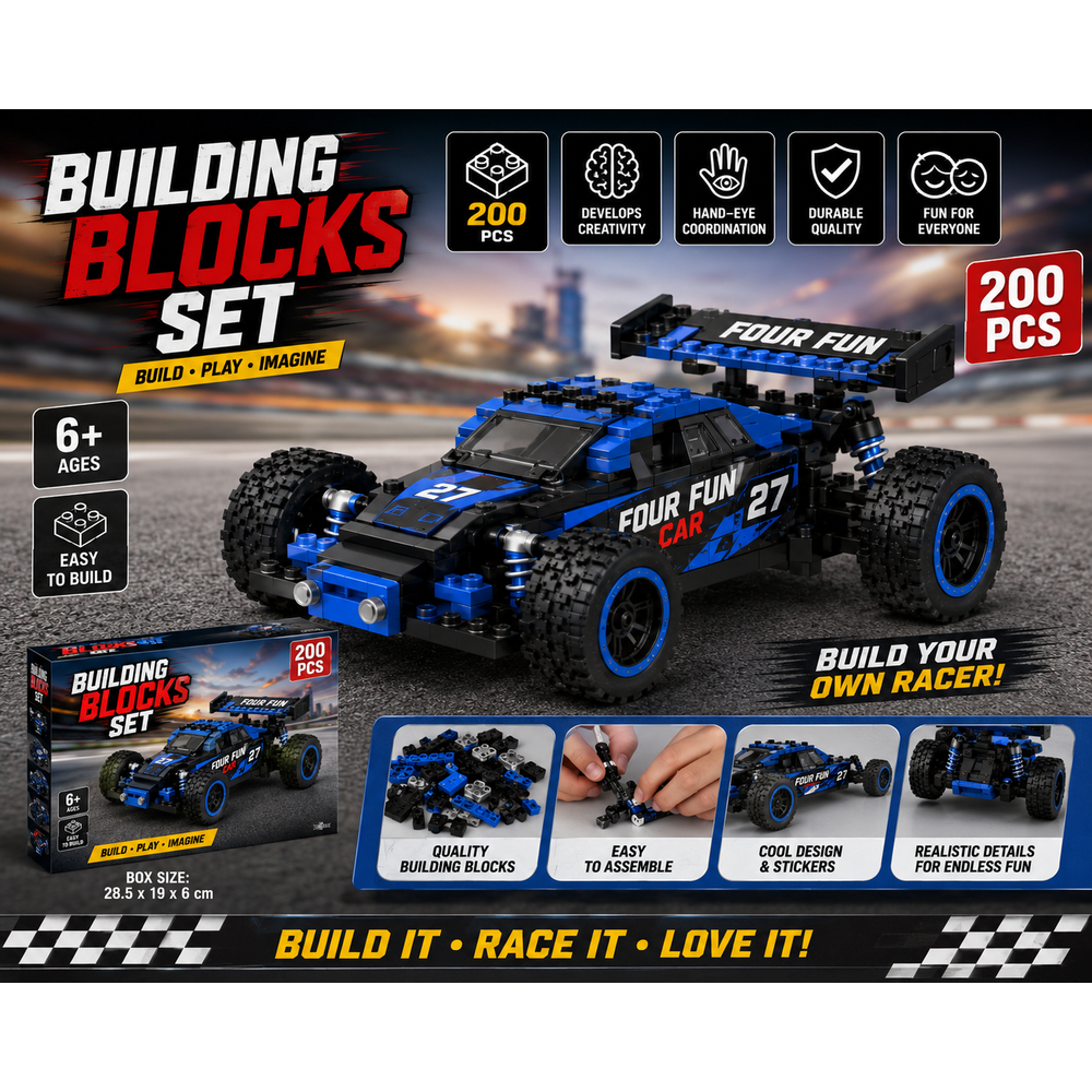 Building Blocks Set 200 pcs