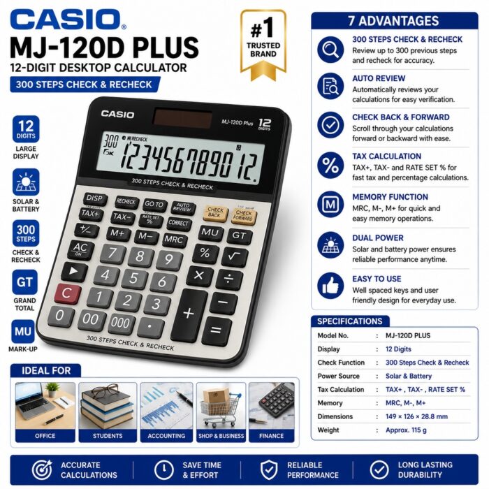 Calculator DJ-220D Plus Casio Original Japan