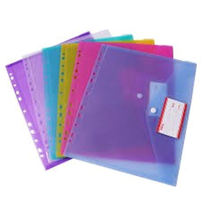 Top Transparent File A4 Size Mix Color China Brand