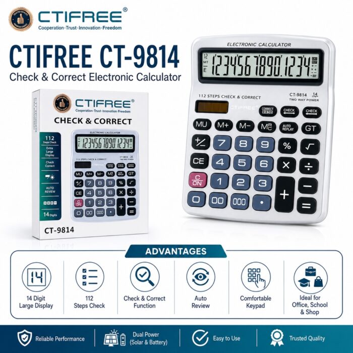 Calculator Citizen CT-9814 12 Digits China Brand