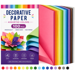 Decorative Paper Assorted Colors (100 pcs)