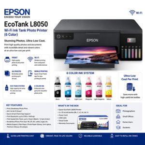 Epson Inkjet L8050 WiFi (6 color)