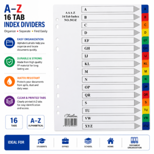 File Separator A-Z Plastic Set Imported Brand