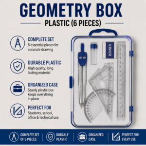 Geometry Box Plastic (6 Pieces)