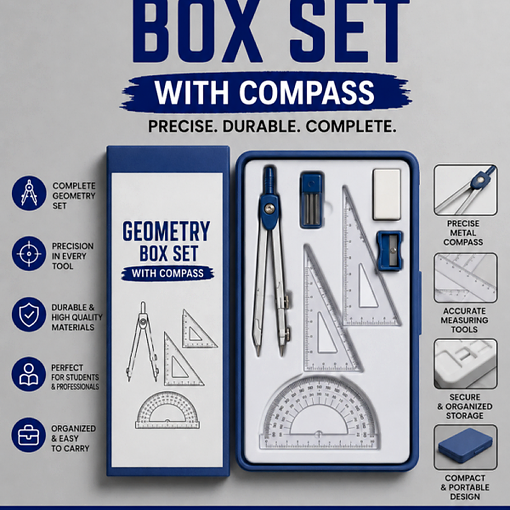 Geometry Box Plastic (6 Pieces)