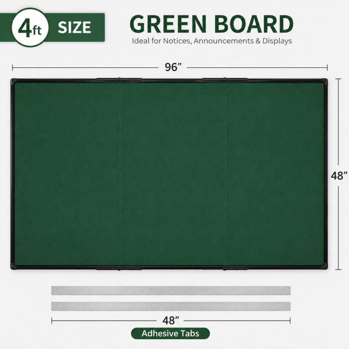 Green Note Broad 96" X 48"(8ft X 4Ft)