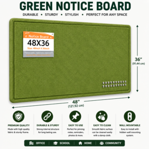 Green Note Broad 36" X 60"(3ft X 5Ft)