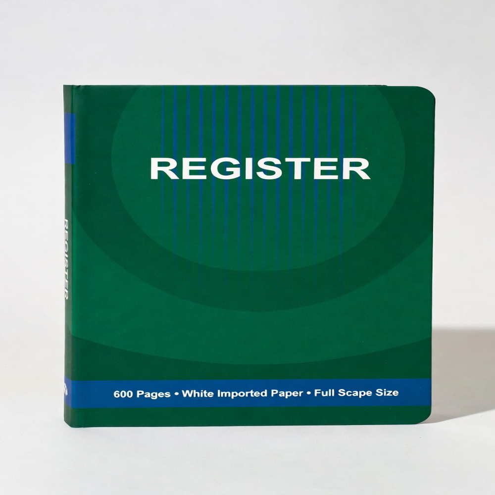 Register 600 Pags White Impoted Paper Full Skip Size