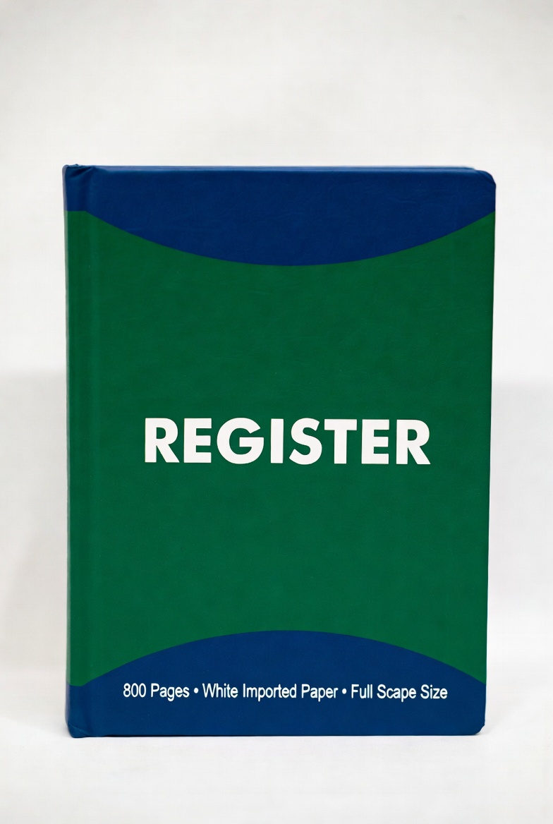 Register 800 Pags White Impoted Paper Full Skip Size