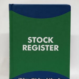 Stock Register 278 Pags White Paper Full Skip Size