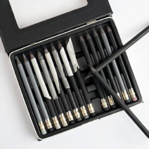 Charcoal Pencil Set 12 Colors