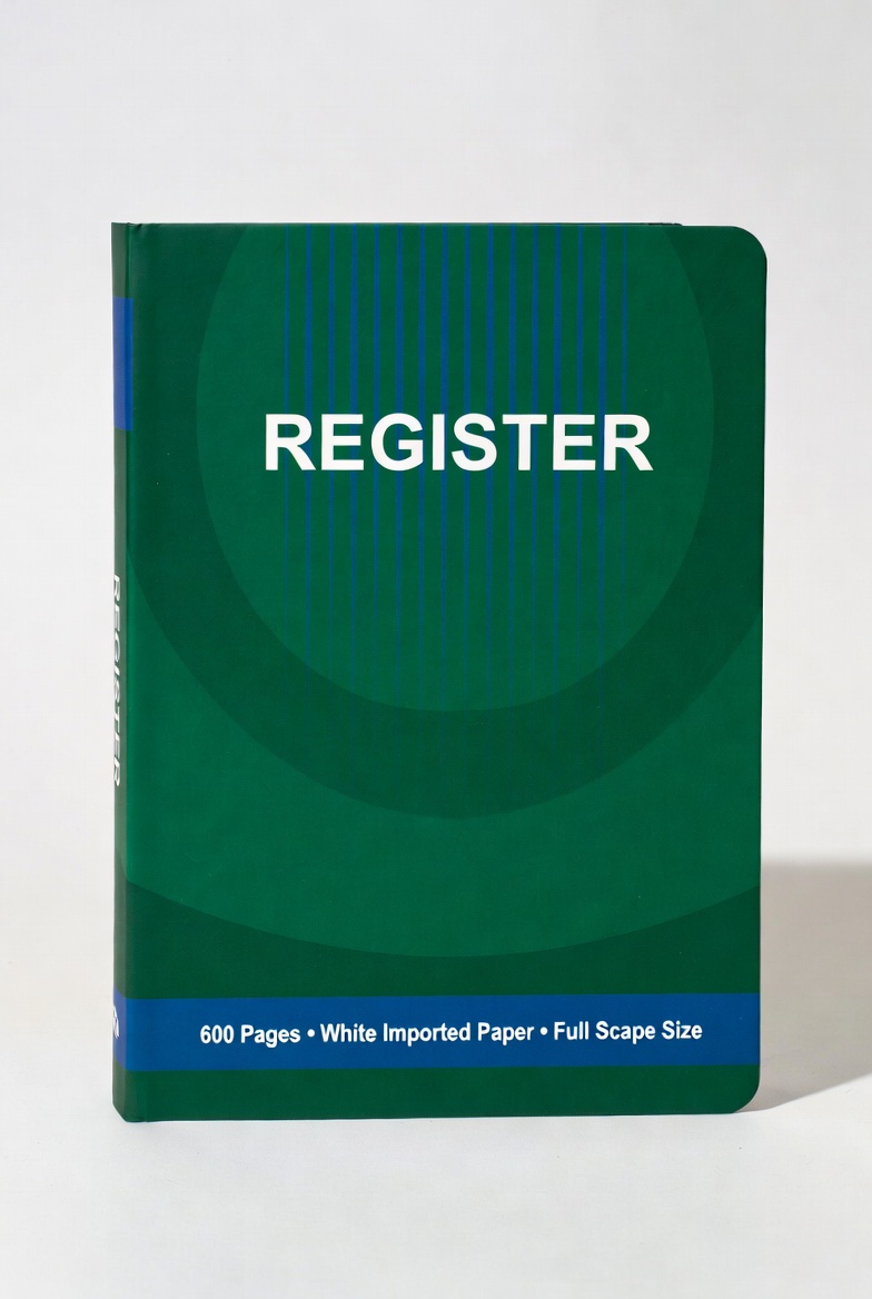 Register 600 Pags White Impoted Paper Full Skip Size
