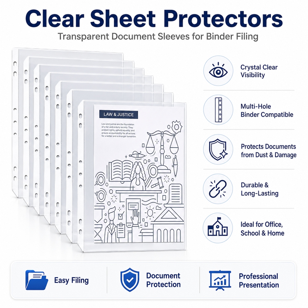 Sheet Protector Legal Size 2C 11 Hole 100 Sheet