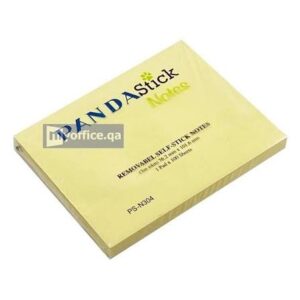 Stick Note 4" X 3" (75 mm X 102 mm) 100 Sheet Yellow Colour Pronoti Brand