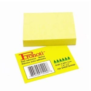 Stick Note 1.5" X 2" ( 38 mm X 51 mm ) 90 Sheet Neno Multi Colour Pronoti Brand