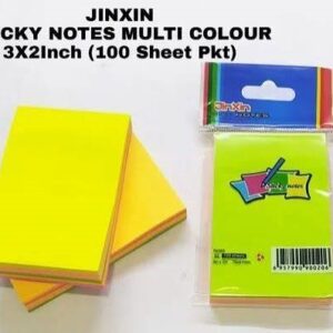 Stick Note 2" X 3" Multi Color Imported Brand